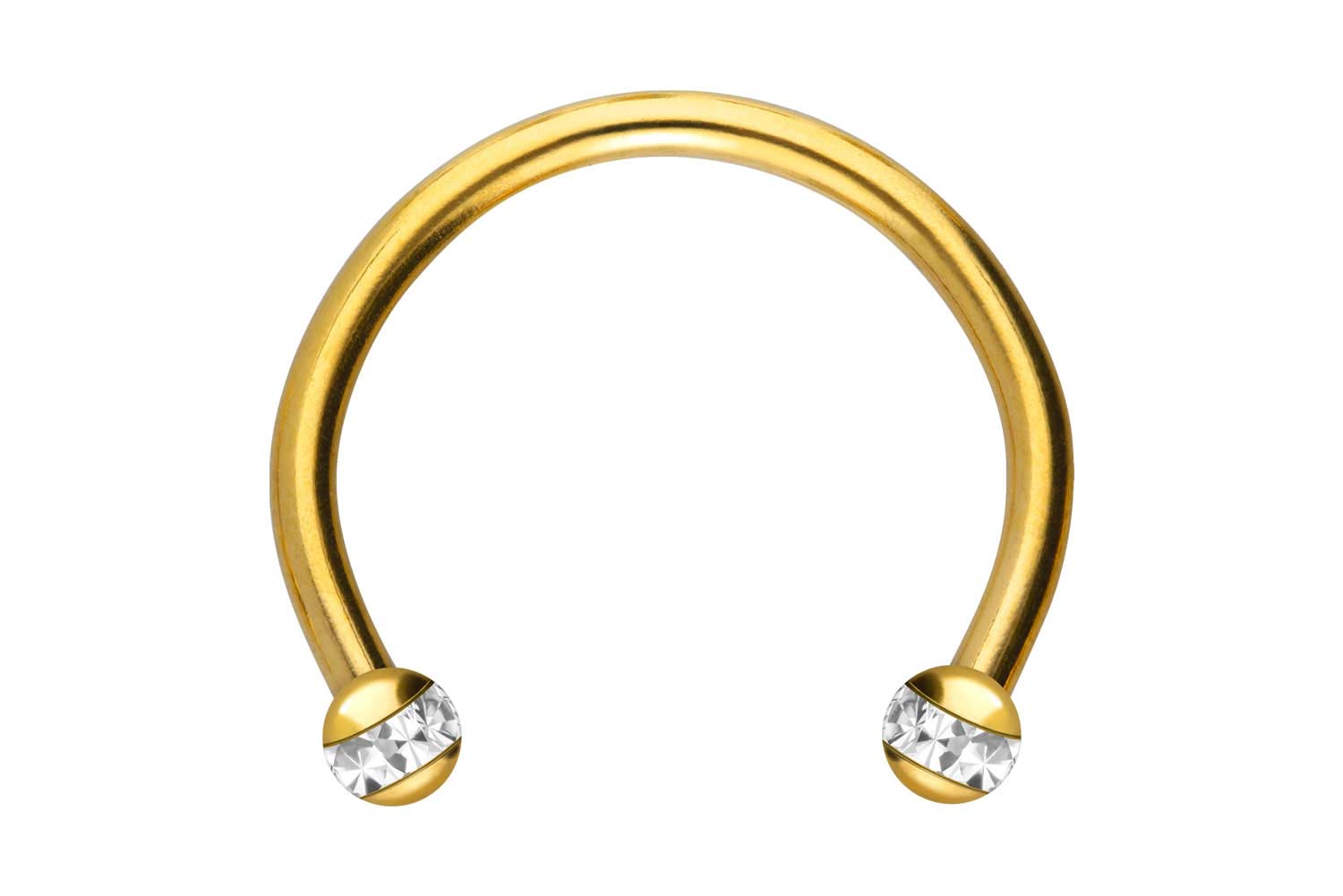 Chirurgenstahl Hufeisenring Piercing EPOXY-RING-KUGELN